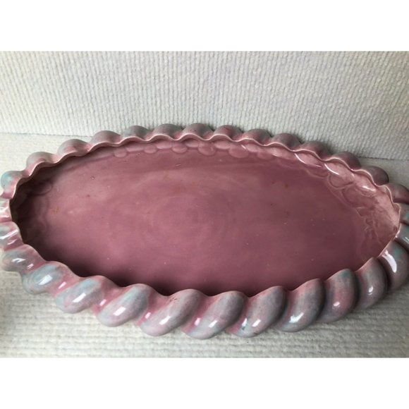 One of a Kind MCM Glazed Pottery Centerpiece with Candle Holders and Rooster, Si - Picture 4 of 6